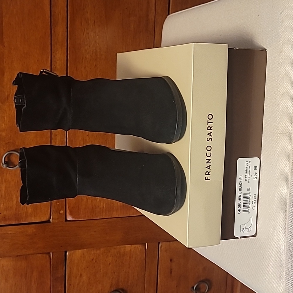 Franco Sarto suede ankle boots; Size 5-1/2